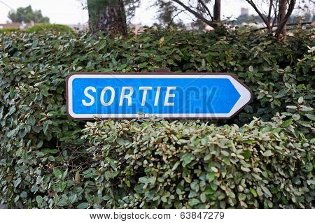 Exit Sign France