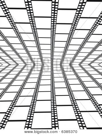 มุมมองของว่าง filmstrips - เบื้องหลัง