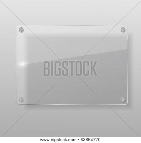Realistic Glass Frames. Vector Illustration