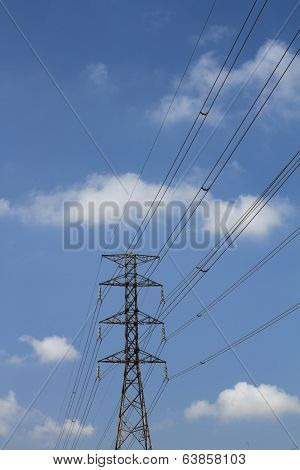 High voltage power pylons