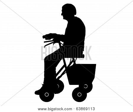 Woman With Rollator