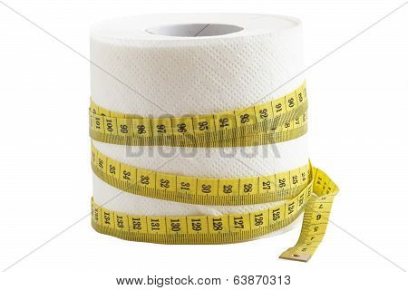 Toilet Paper With Tailor's Tape
