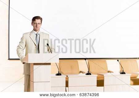 male speaker