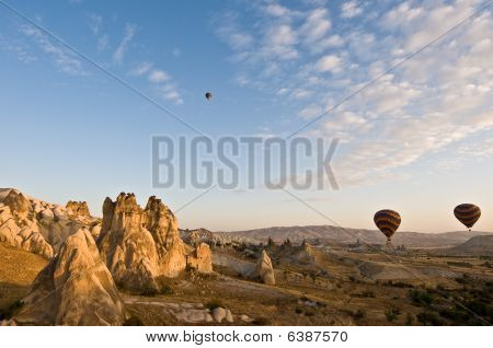 Ballonger över Cappadocia