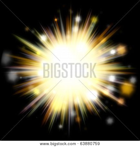 Golden Solar Burst