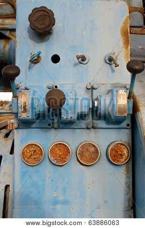 Old pressure valves and levers