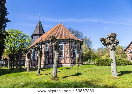 Famous Old Church In Osterheide