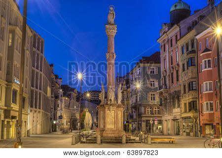 Saint Anne Column In Innsbruck, Austria.