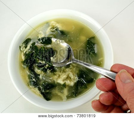 Spinach Egg Drop Soup