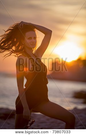 Girl At The Sea