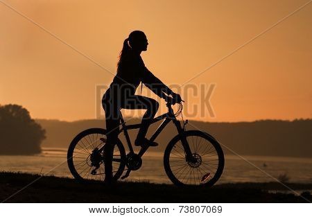 Silhouette Of A Bike