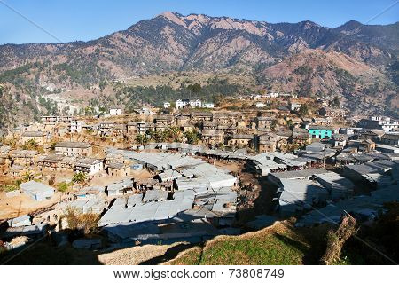 Martadi Town Or Village - Bazaar In Western Nepal