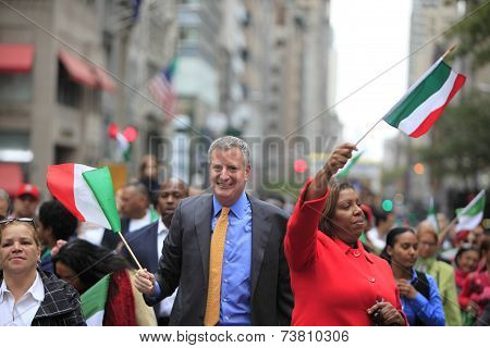 Mayor Bill De Blasio & Leticia James