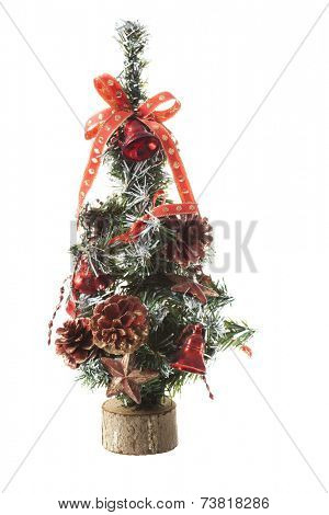 Small decorative christmas tree.