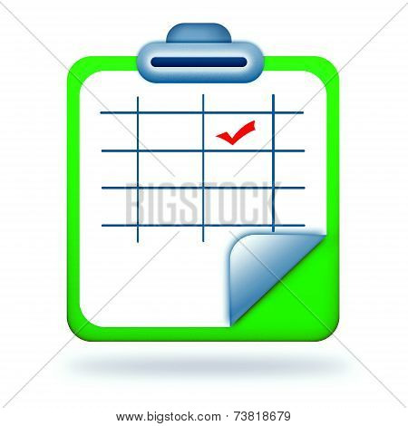 Notepad Isolated On White