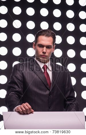 Attractive star TV presenter