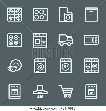 Kitchen Appliances Web Icons