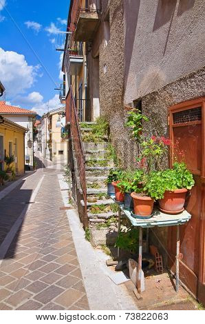 Alleyway. Brienza. Basilicata. Italy.