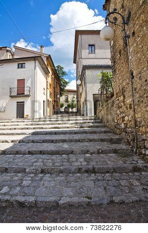 Alleyway. Brienza. Basilicata. Italy.