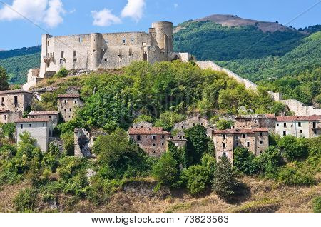 View of Brienza. Basilicata. Southern Italy.
