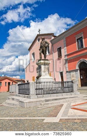View of Brienza. Basilicata. Southern Italy.