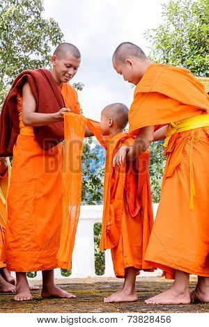 Monks Clad To Novices.
