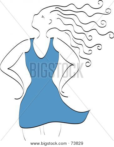 Lady In Blue