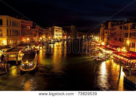 Grand Canal From Rialto Bridge - Venice, Italy
