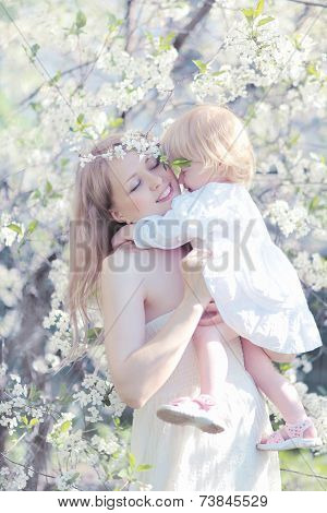 Mom And Baby Tenderness
