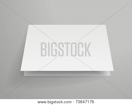 Blank Half-fold Brochure Design