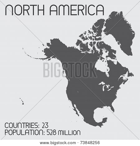 Set Of Infographic Elements For The Country Of Northamerica