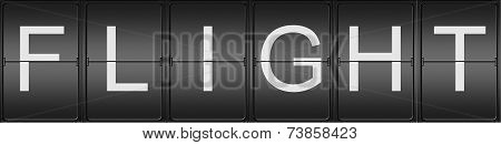 Flight Written In Mecanical Letters