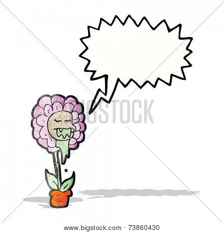 cartoon carnivorous flower