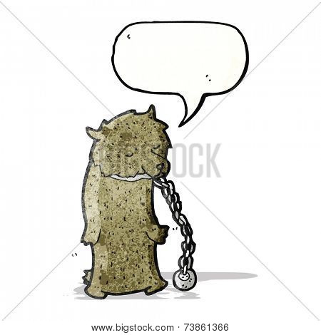 dancing bear chained