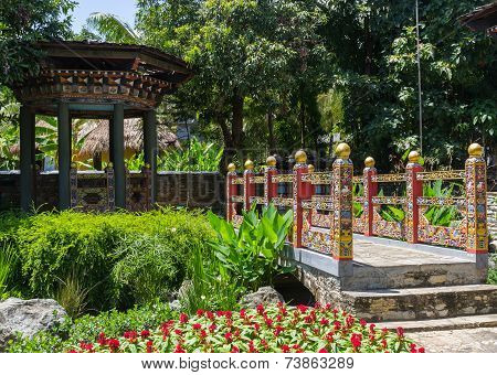 The Design Of Bhutan Bridge And Pavilion