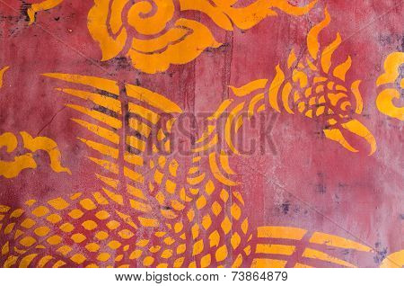 Thai Paint On The  Wall
