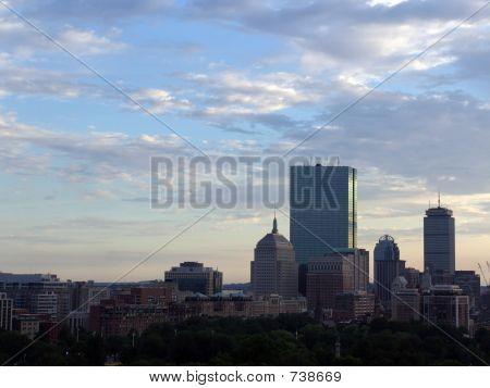 Skyline de Boston à tarde