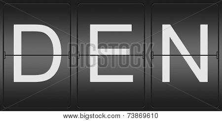 Three Letter Code Of Denver Airport