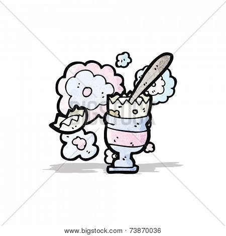 cartoon egg in eggcup
