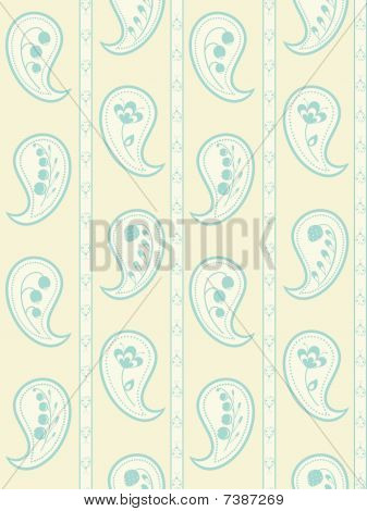 Blu floreale Paisley senza soluzione di continuità