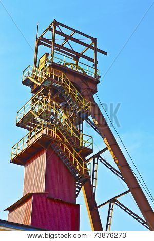 Working salt mine shaft