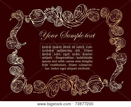 Elegant vintage frame