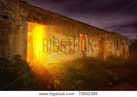 Mysterious Light In Abandoned House