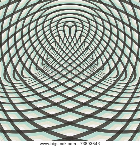 Abstract swirl background. Pattern with optical illusion. Vector illustration. 