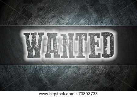 Wanted Concept