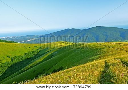 Caucasus Mountains In Summer