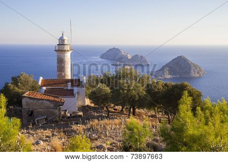 Beautiful Gelidonya Lighthouse In Adrasan Antalya Turkey 2014