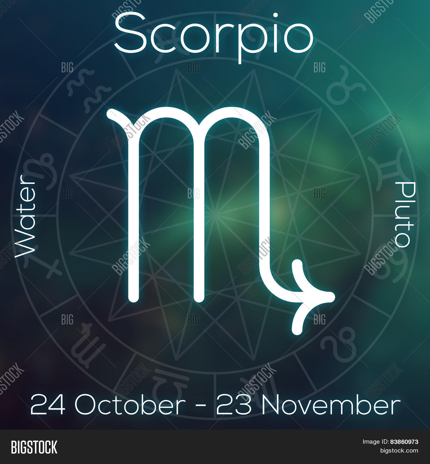 Zodiac Sign Scorpio Image Photo Free Trial Bigstock