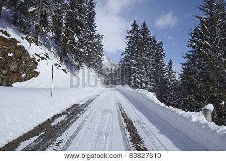 Ticino (switzerland) - Via S. Gottardo With Snow