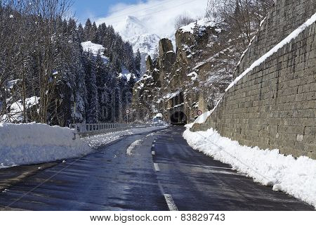 Ticino (switzerland) - Via S. Gottardo With Snow